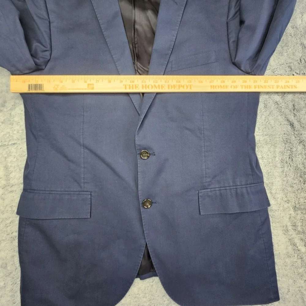 J Crew Ludlow Blazer Men's 44R Navy Blue Sport Coat Slim Fit Cotton Jacket Italy
